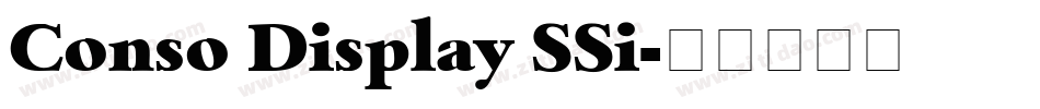 Conso Display SSi字体转换